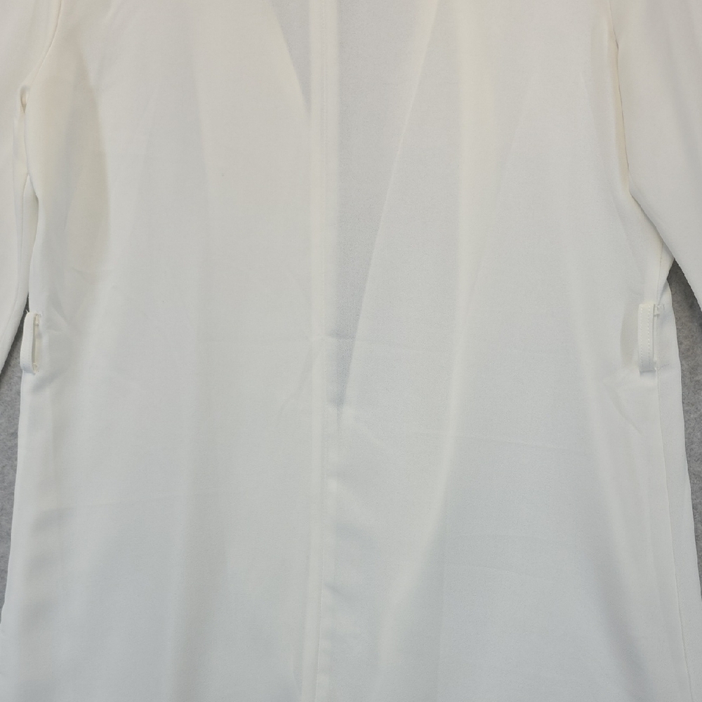 HAVE Los Angeles White V-Neck Blouse Women’s Small Long Sleeve Minimalist - Picture 8 of 10